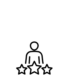 icône cadenas buste et étoiles